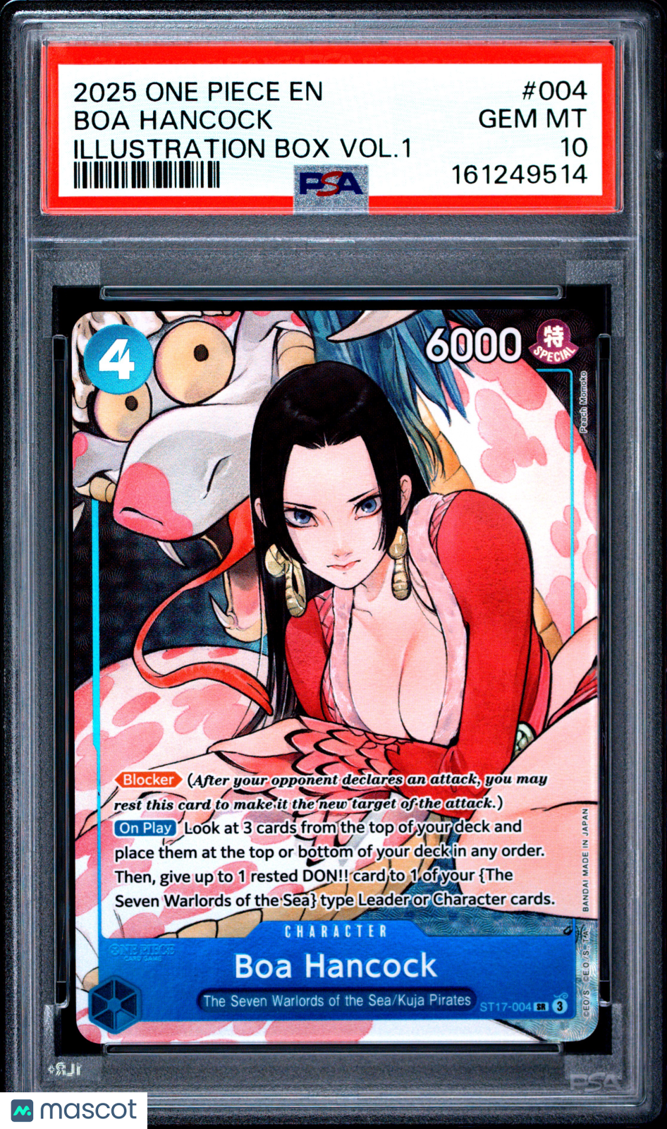 2025 One Piece Promos Boa Hancock Illustration Box Vol.1 PSA 10 #004