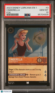 2023 Disney Lorcana EN 1-The First Chapter Cinderella Foil PSA 10 #3