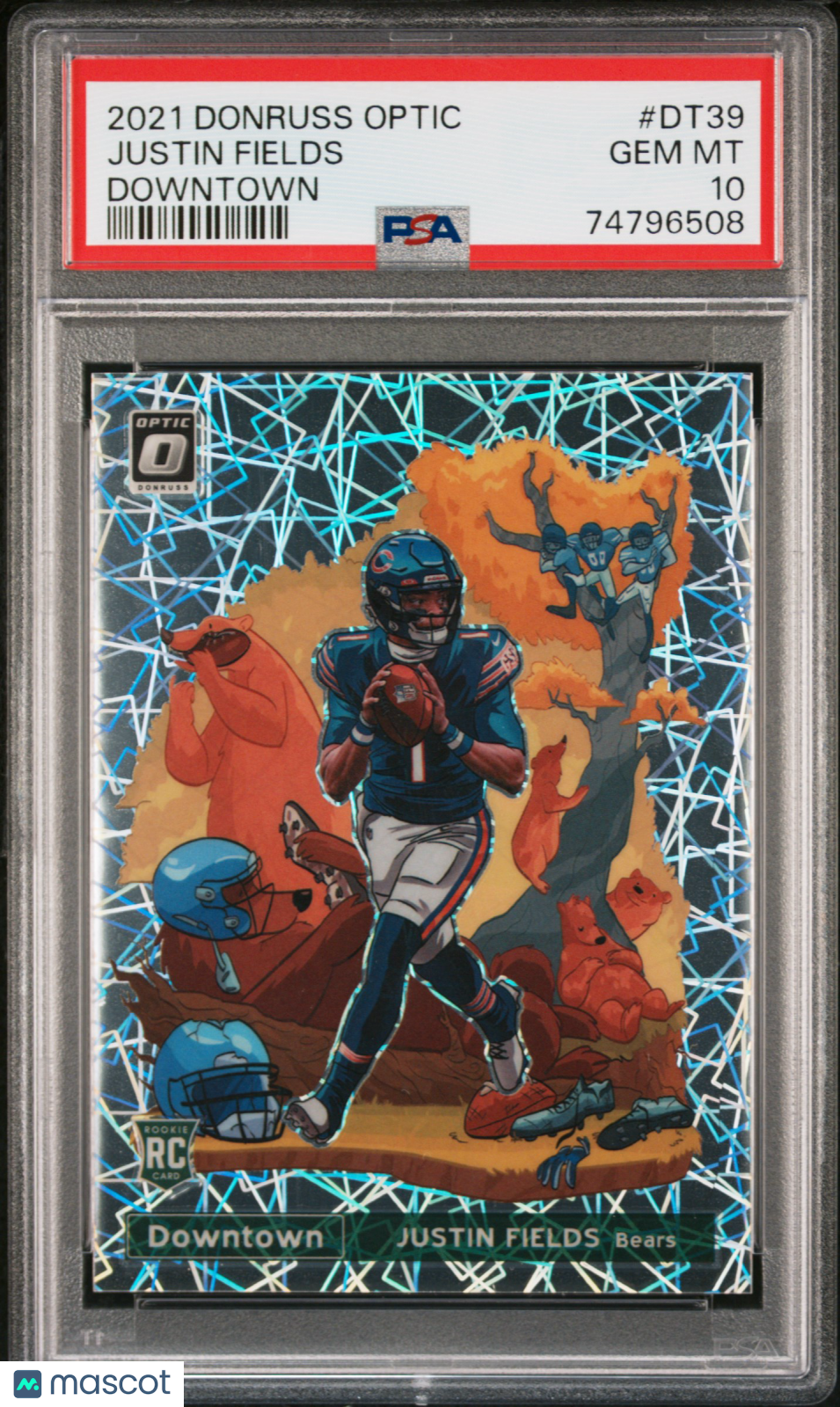 Justin Fields 2021 Panini Donruss Optic Downtown #DT39 PSA 10