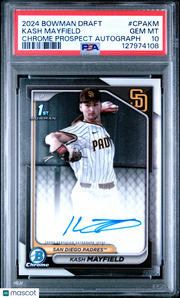 Kash Mayfield 2024 Bowman Draft Chrome Prospect Autographs #CPAKM PSA 10