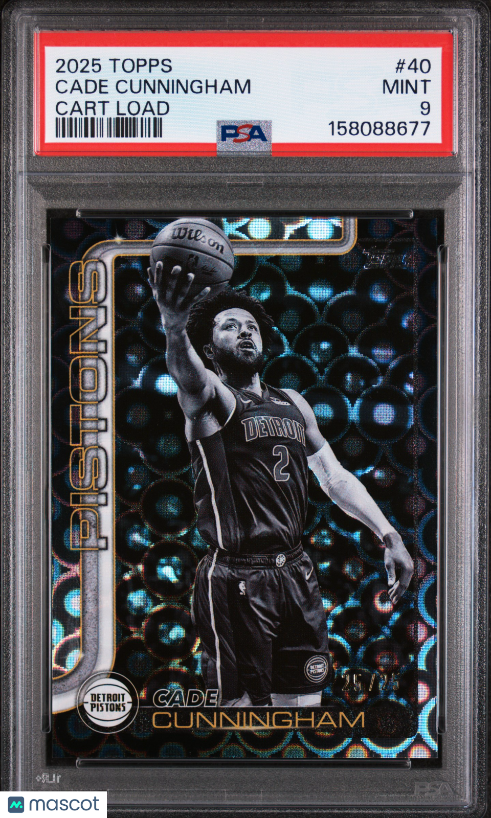 Cade Cunningham 2025 Topps #40 Cart Load /25 PSA 9