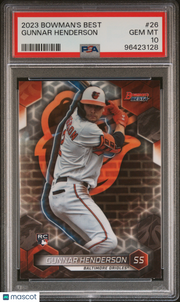 Gunnar Henderson 2023 Bowman's Best #26 PSA 10