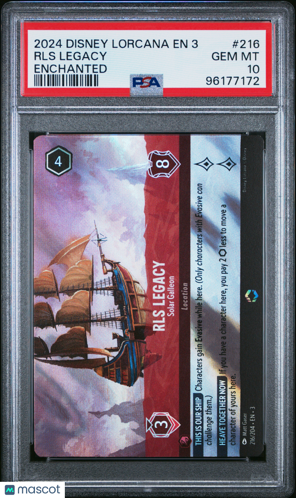 2024 Disney Lorcana EN 3-Into The Inklands RLS Legacy Enchanted PSA 10 #216