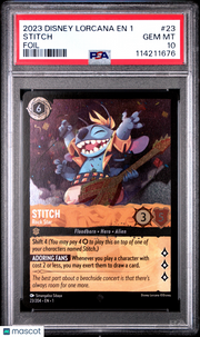 2023 Disney Lorcana EN 1-The First Chapter Stitch Foil PSA 10 #23