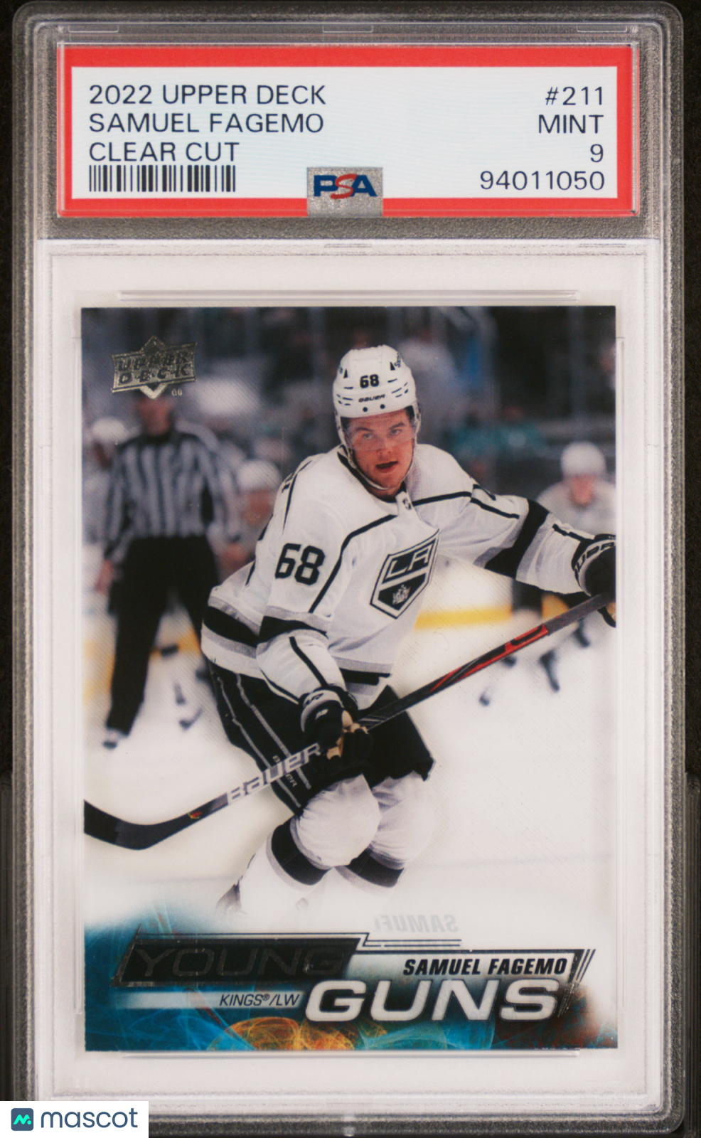 Samuel Fagemo 2022 Upper Deck #211 Clear Cut PSA 9