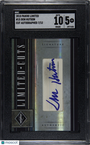 Don Hutson 2010 Panini Limited #15 Cut Autograph 12 SGC 5 Auto 10