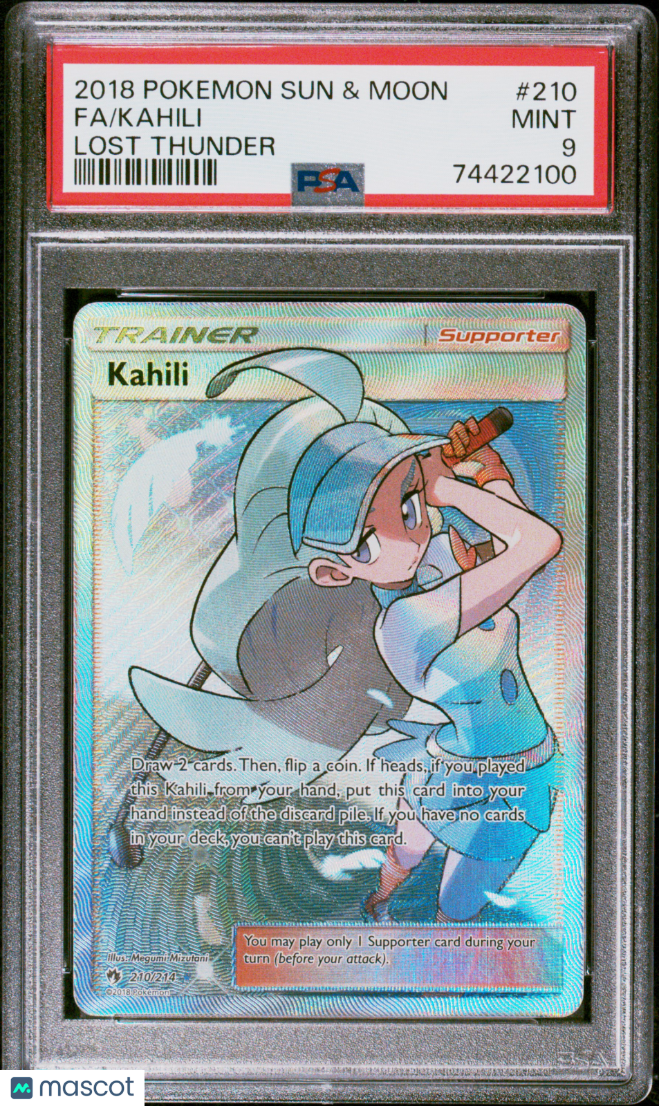 2018 Pokemon Sun & Moon Lost Thunder Kahili Fa Lost Thunder PSA 9 #210