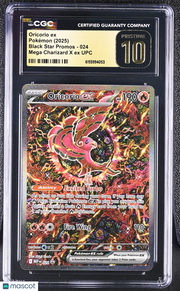 2025 Pokemon Black Star Promos Oricorio ex Mega Charizard X ex UPC CGC 10 #024