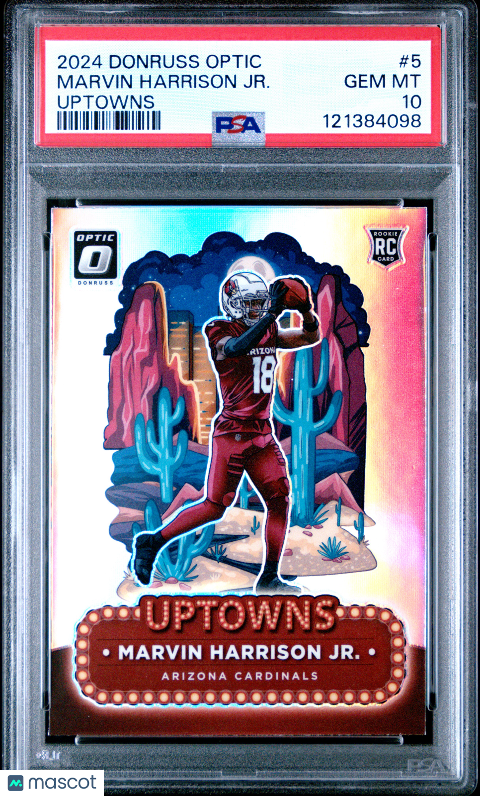 Marvin Harrison JR. 2024 Panini Donruss Optic Uptowns #5 PSA 10