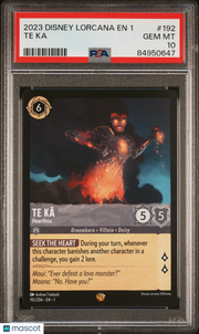 2023 Disney Lorcana EN 1-The First Chapter Te Ka PSA 10 #192