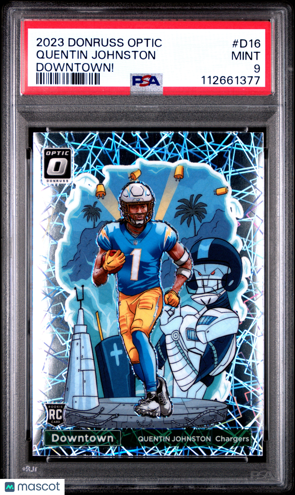 Quentin Johnston 2023 Panini Donruss Optic Downtown! #D16 PSA 9