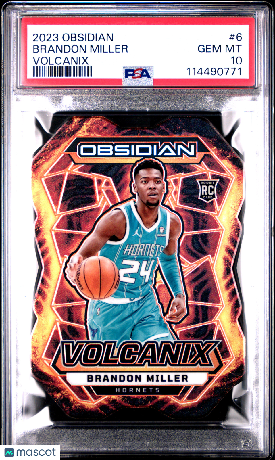 Brandon Miller 2023 Panini Obsidian Volcanix #6 PSA 10