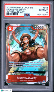 2024 One Piece Op06-Wings Of The Captain Monkey D. Luffy Alternate Art PSA 10 #013