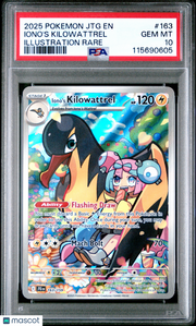 2025 Pokemon JTG EN-Journey Together Iono's Kilowattrel Illustration Rare PSA 10 #163