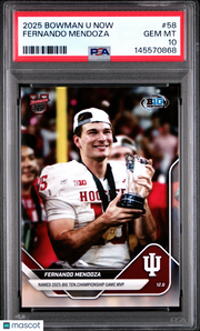 Fernando Mendoza 2025 Bowman U Now #58 PSA 10