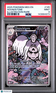 2025 Pokemon Meg EN-Mega Evolution Houndstone Illustration Rare PSA 9 #145
