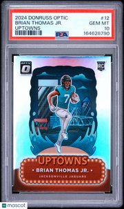 Brian Thomas JR. 2024 Panini Donruss Optic Uptowns #12 PSA 10