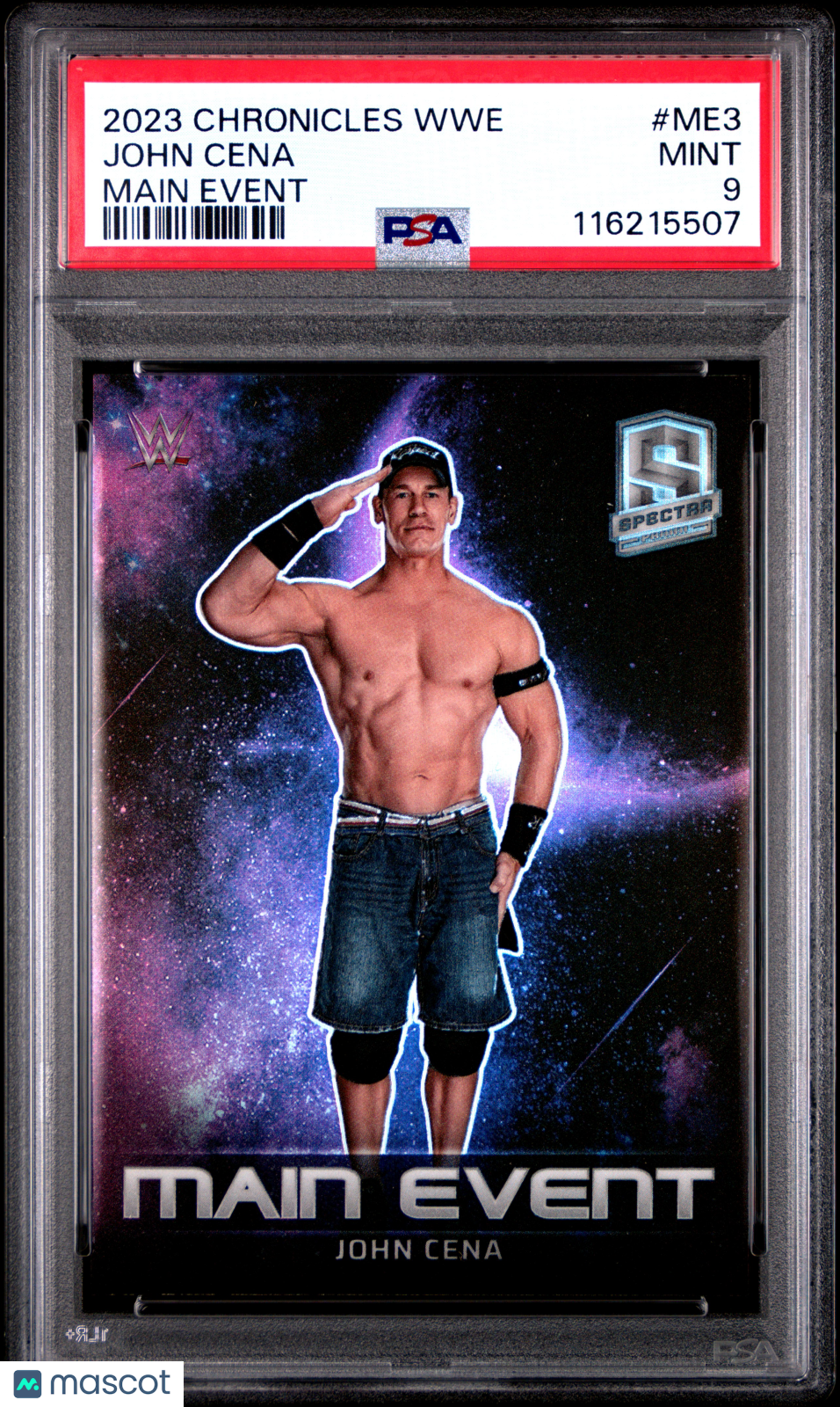 John Cena 2023 Panini Chronicles WWE Main Event #ME3 PSA 9
