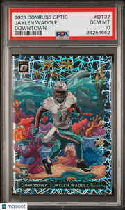 Jaylen Waddle 2021 Panini Donruss Optic Downtown #DT37 PSA 10