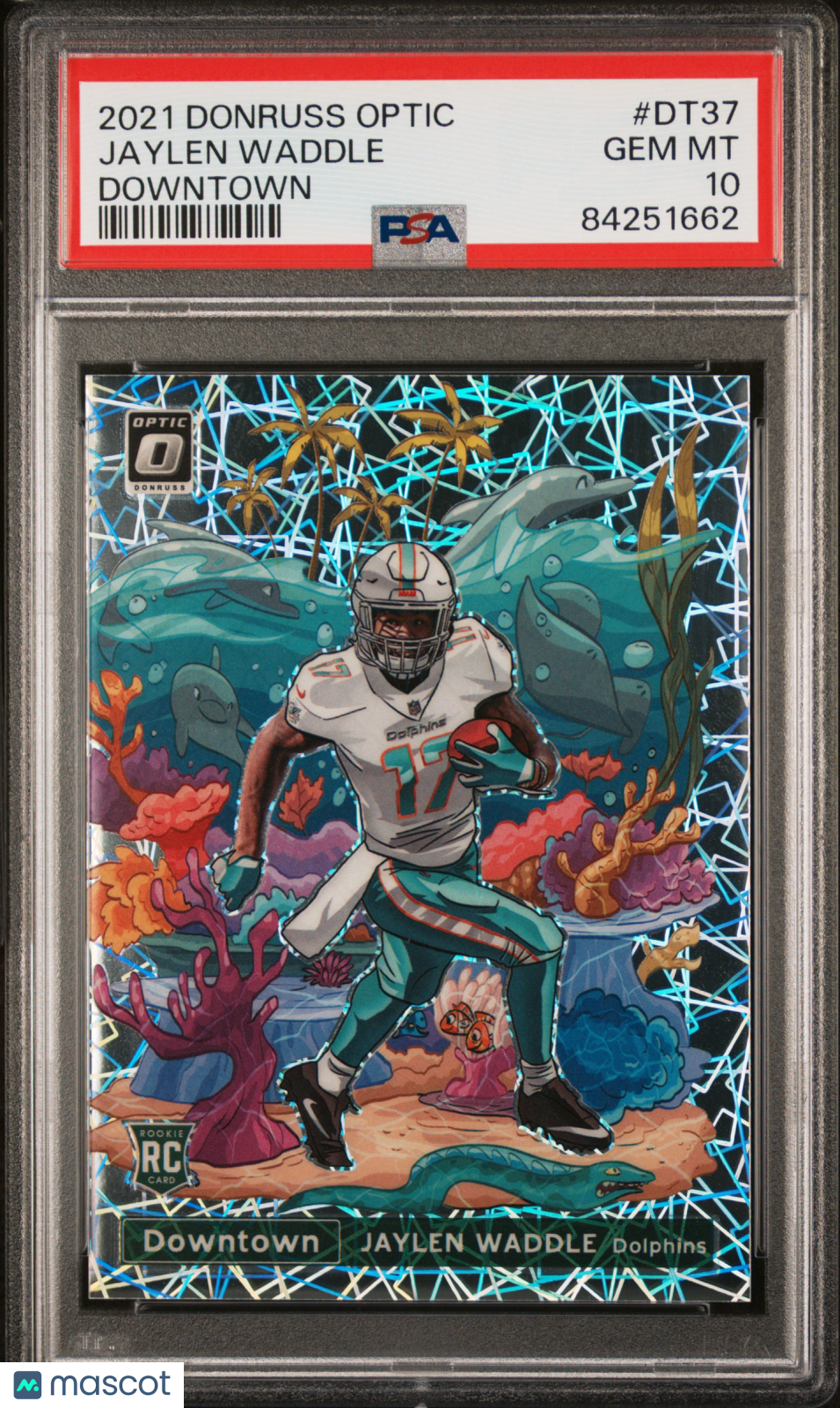 Jaylen Waddle 2021 Panini Donruss Optic Downtown #DT37 PSA 10