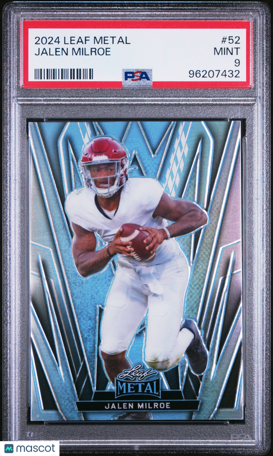 Jalen Milroe 2024 Leaf Metal #52 PSA 9