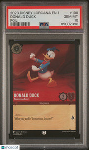 2023 Disney Lorcana EN 1-The First Chapter Donald Duck Foil PSA 10 #108