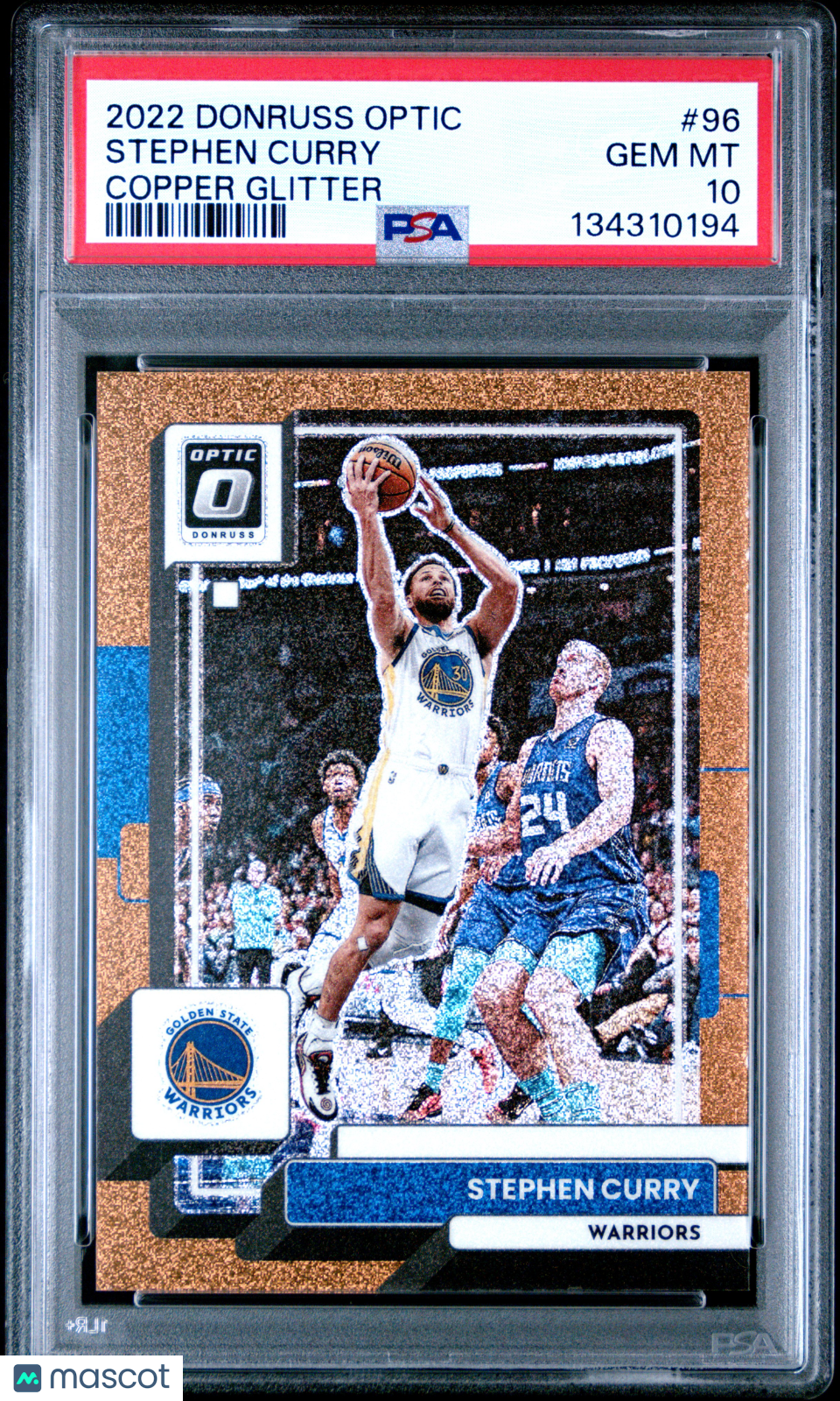 Stephen Curry 2022 Panini Donruss Optic #96 Copper Glitter PSA 10