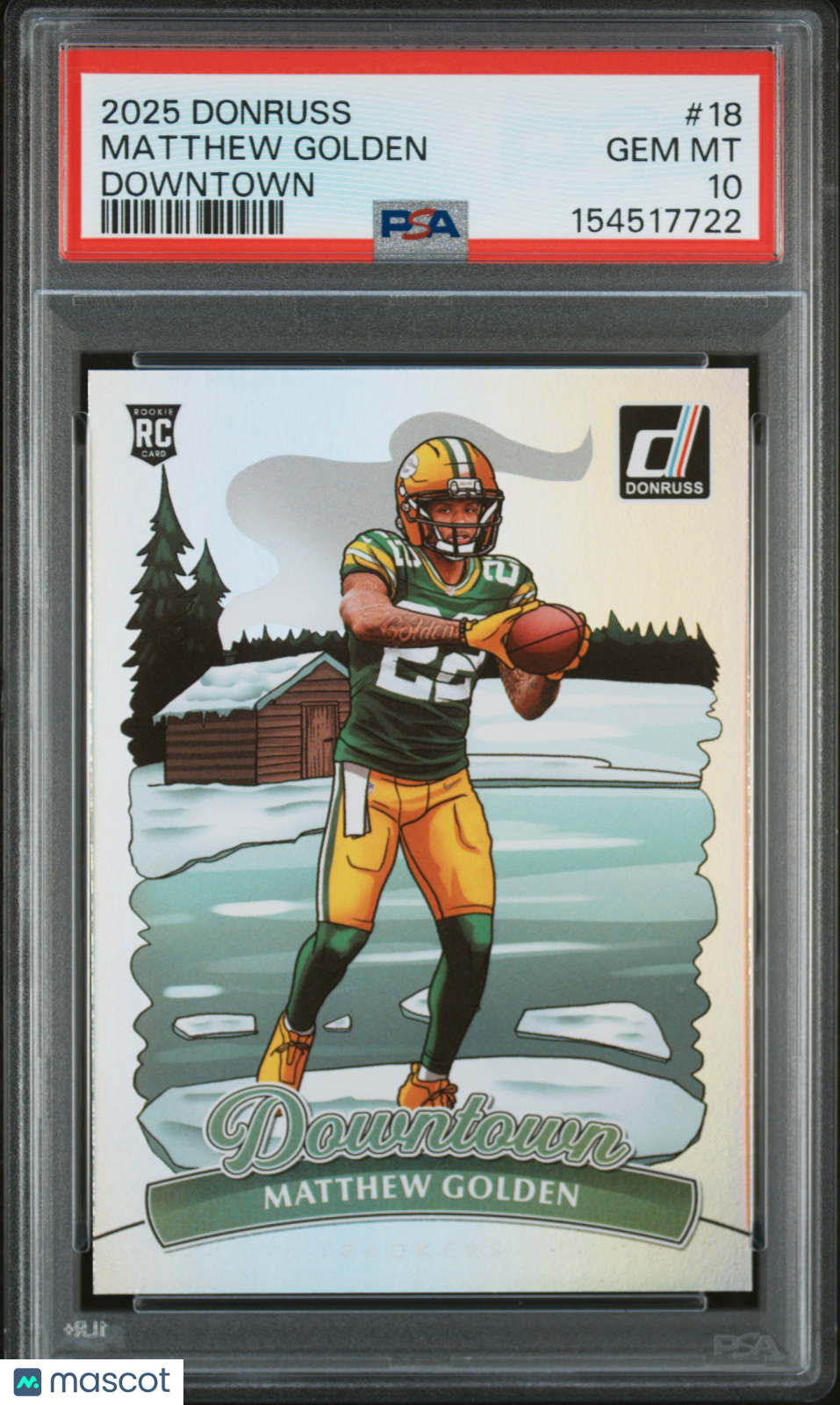 Matthew Golden 2025 Panini Donruss Downtown #18 PSA 10