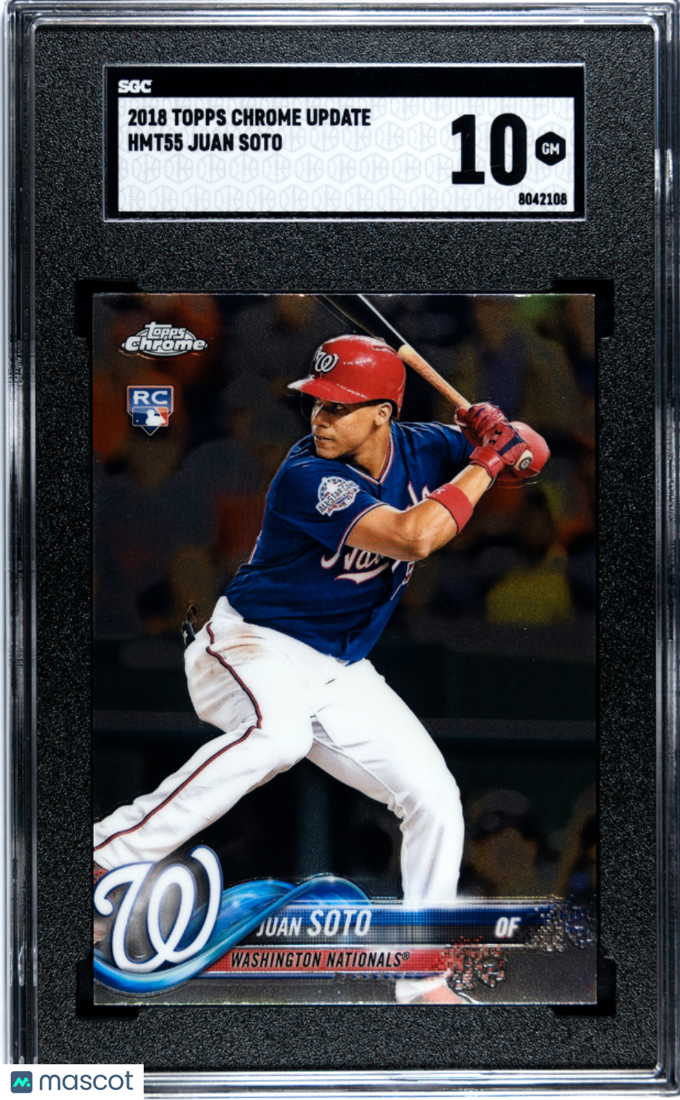 Juan Soto 2018 Topps Chrome Update #HMT55 SGC 10