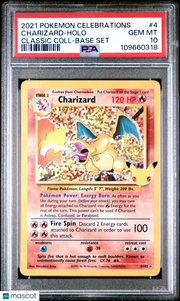 2021 Pokemon Celebrations Classic Collection Charizard Holo Classic Coll-Base Set PSA 10 #4
