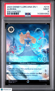 2023 Disney Lorcana EN 1-The First Chapter Aurora Enchanted PSA 9 #213