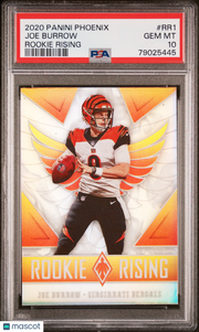 Joe Burrow 2020 Panini Phoenix Rookie Rising #RR1 PSA 10