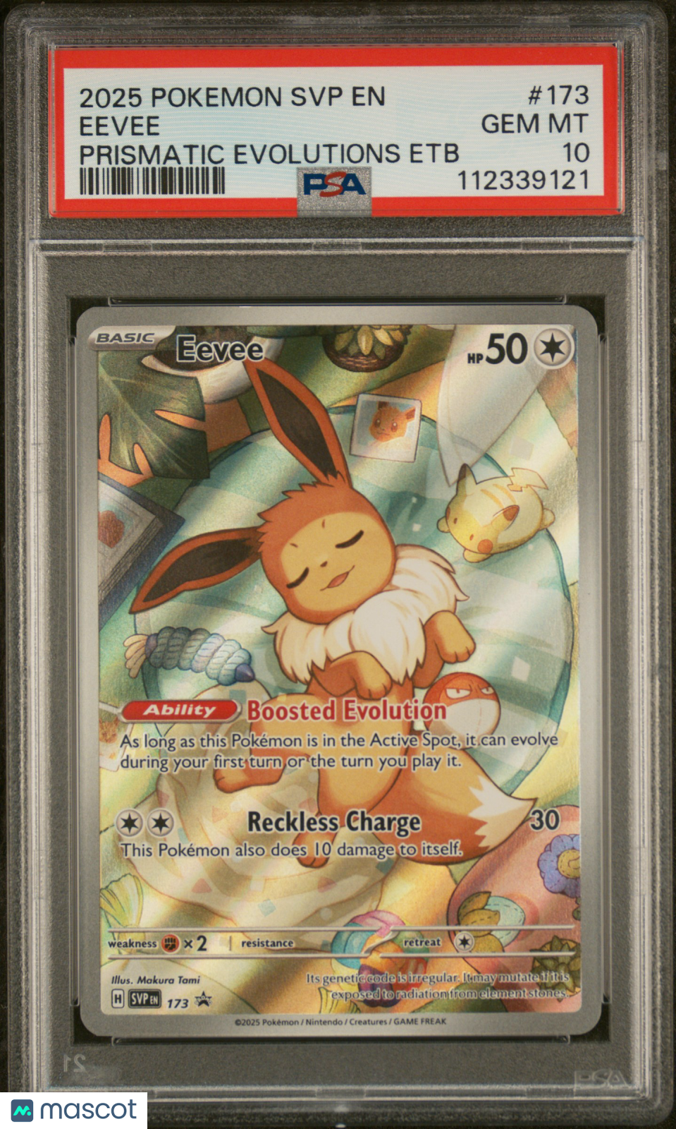 2025 Pokemon SVP EN-SV Promo Eevee Prismatic Evolutions Etb PSA 10 #173
