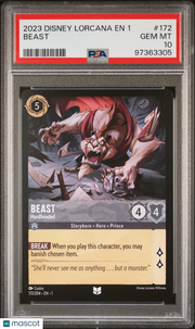 2023 Disney Lorcana EN 1-The First Chapter Beast PSA 10 #172
