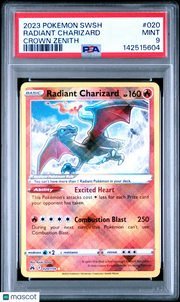 2023 Pokemon Sword And Shield Crown Zenith Radiant Charizard Crown Zenith PSA 9 #020