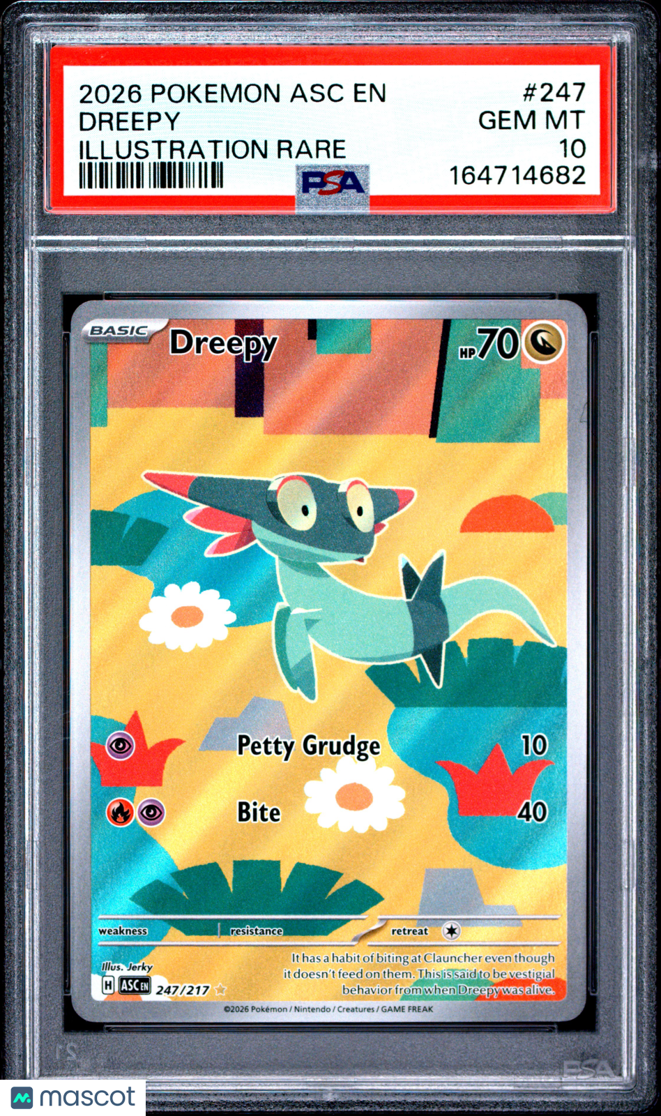 2026 Pokemon Asc EN-Ascended Heroes Dreepy Illustration Rare PSA 10 #247