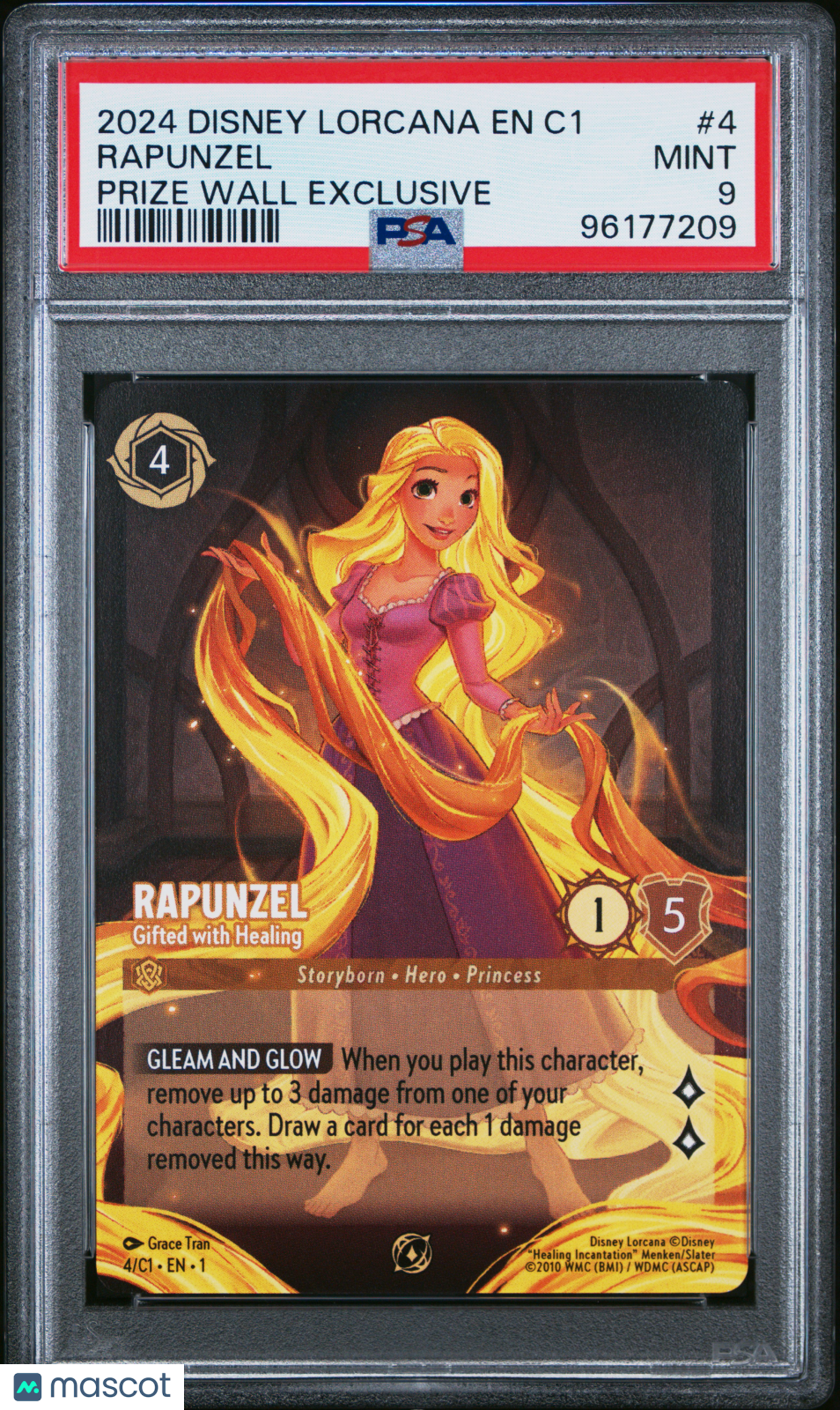 2024 Disney Lorcana EN C1-Lorcana Challenge Promo Rapunzel Prize Wall Exclusive PSA 9 #4