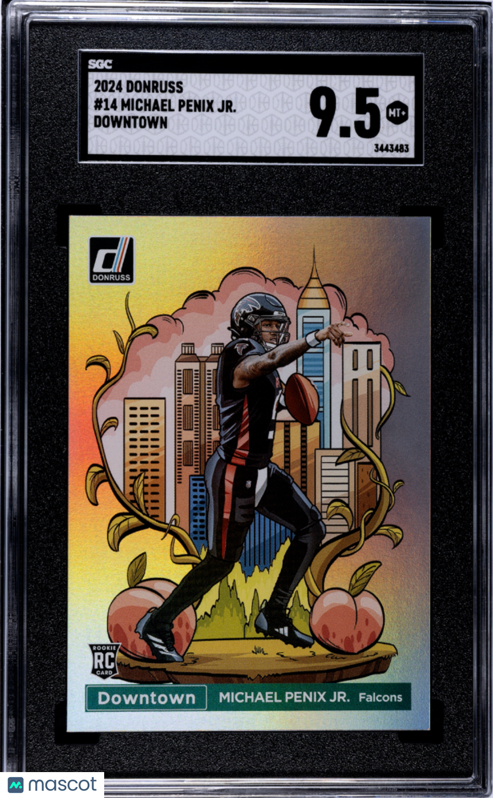 Michael Penix JR. 2024 Donruss #14 Downtown SGC 9.5