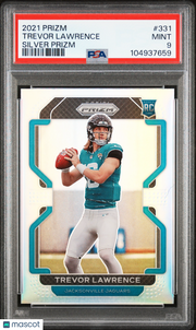 Trevor Lawrence 2021 Panini Prizm #331 Silver PSA 9