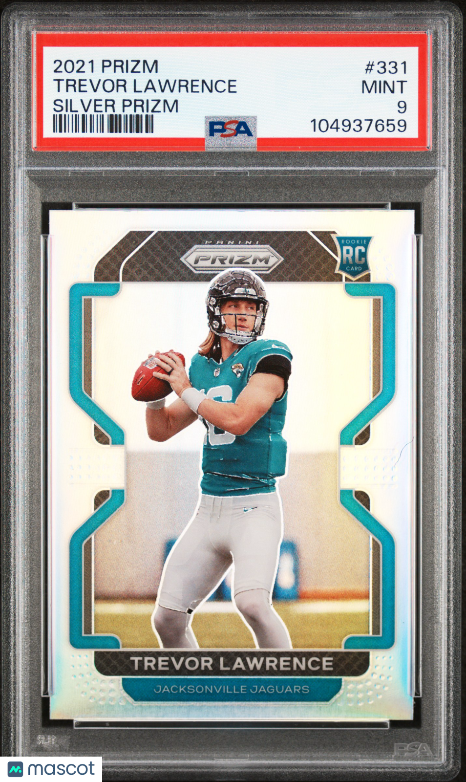 Trevor Lawrence 2021 Panini Prizm #331 Silver PSA 9