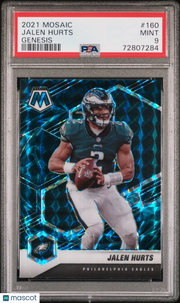 Jalen Hurts 2021 Panini Mosaic #160 Genesis PSA 9