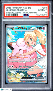 2026 Pokemon Asc EN-Ascended Heroes Lillie's Clefairy EX Special Illustration Rare PSA 10 #280