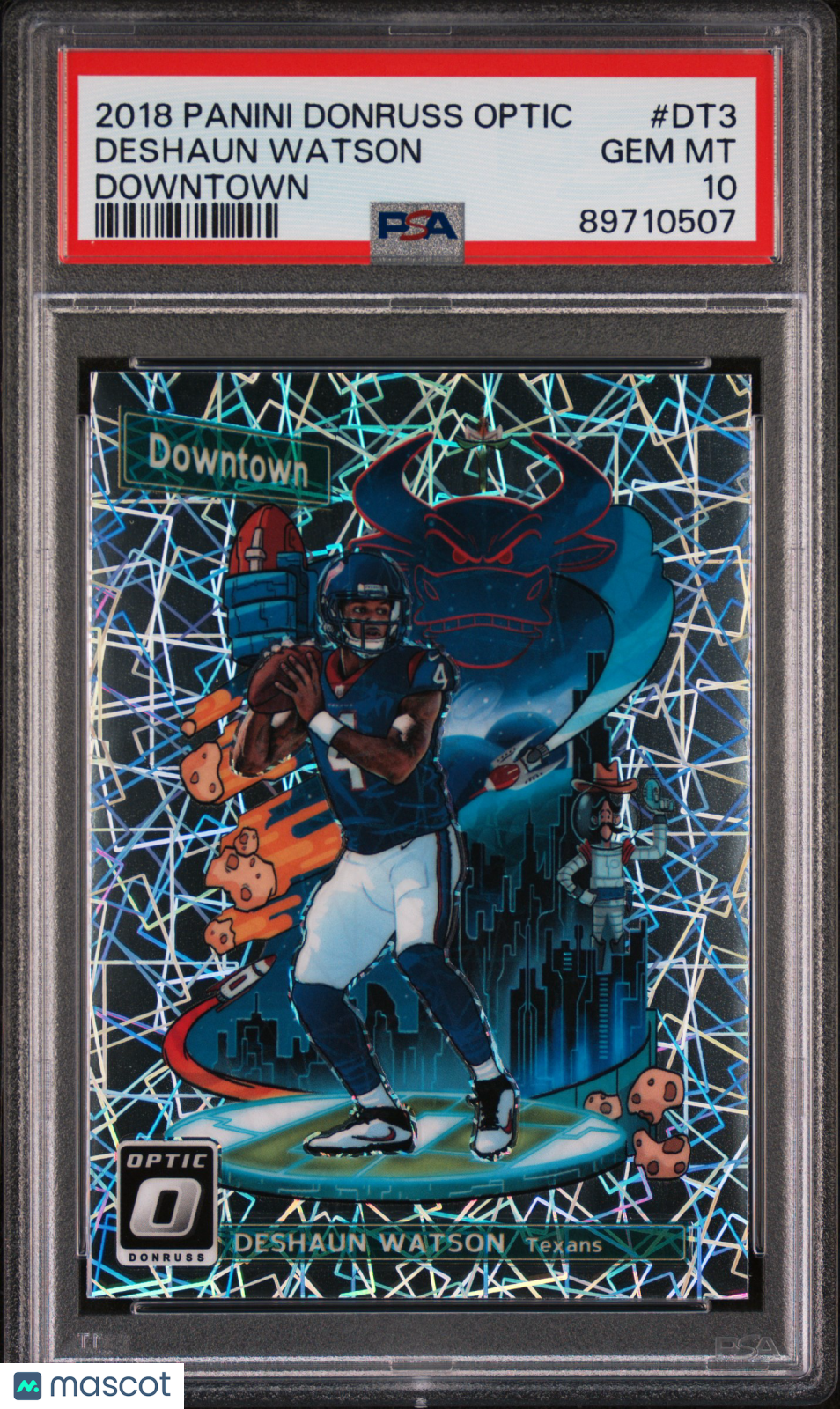 Deshaun Watson 2018 Panini Donruss Optic Downtown #DT3 PSA 10