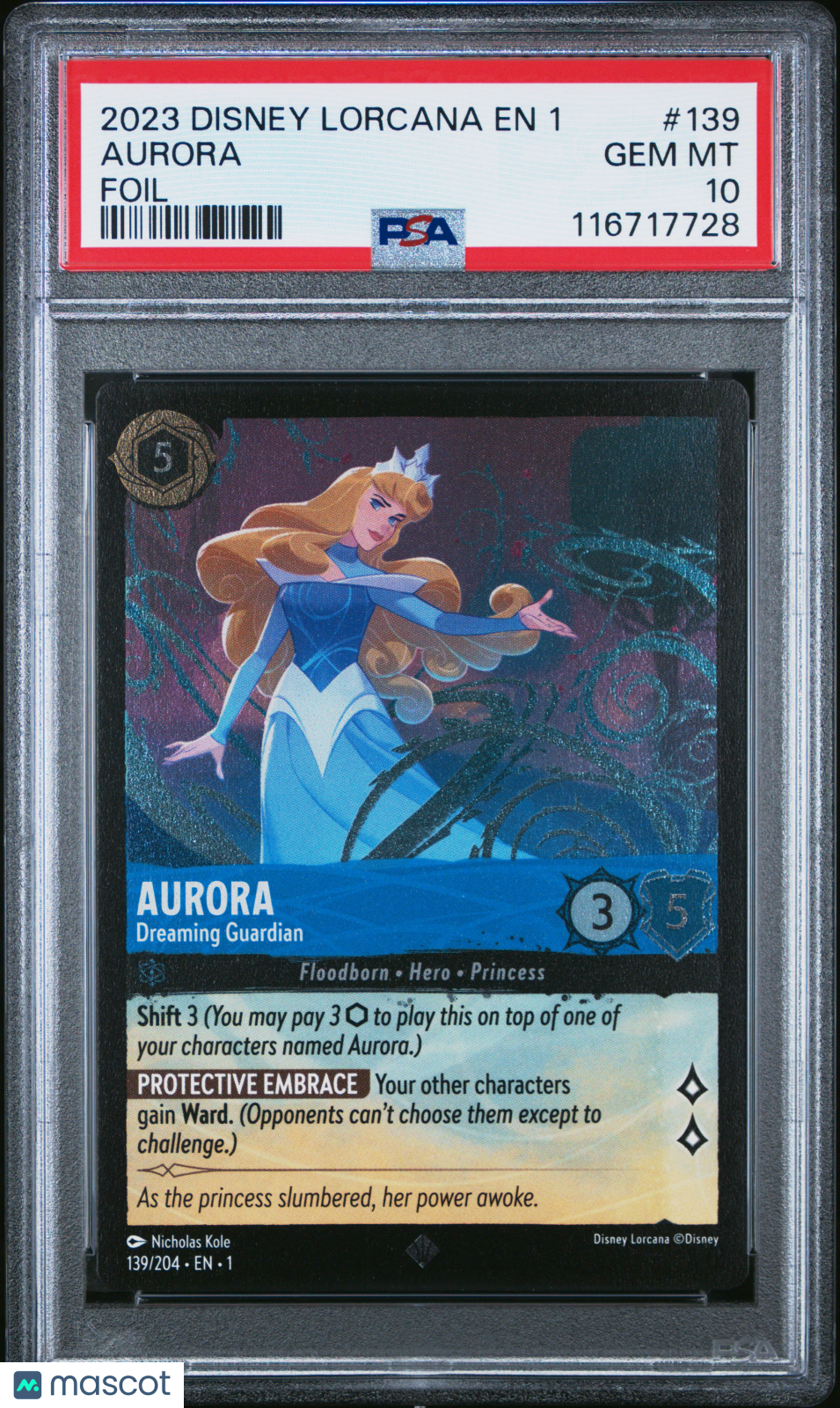 2023 Disney Lorcana EN 1-The First Chapter Aurora Foil PSA 10 #139