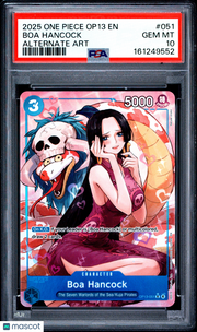 2025 One Piece Op13-Carrying On His Will Boa Hancock Alternate Art PSA 10 #051