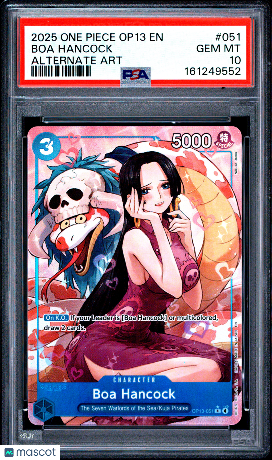 2025 One Piece Op13-Carrying On His Will Boa Hancock Alternate Art PSA 10 #051