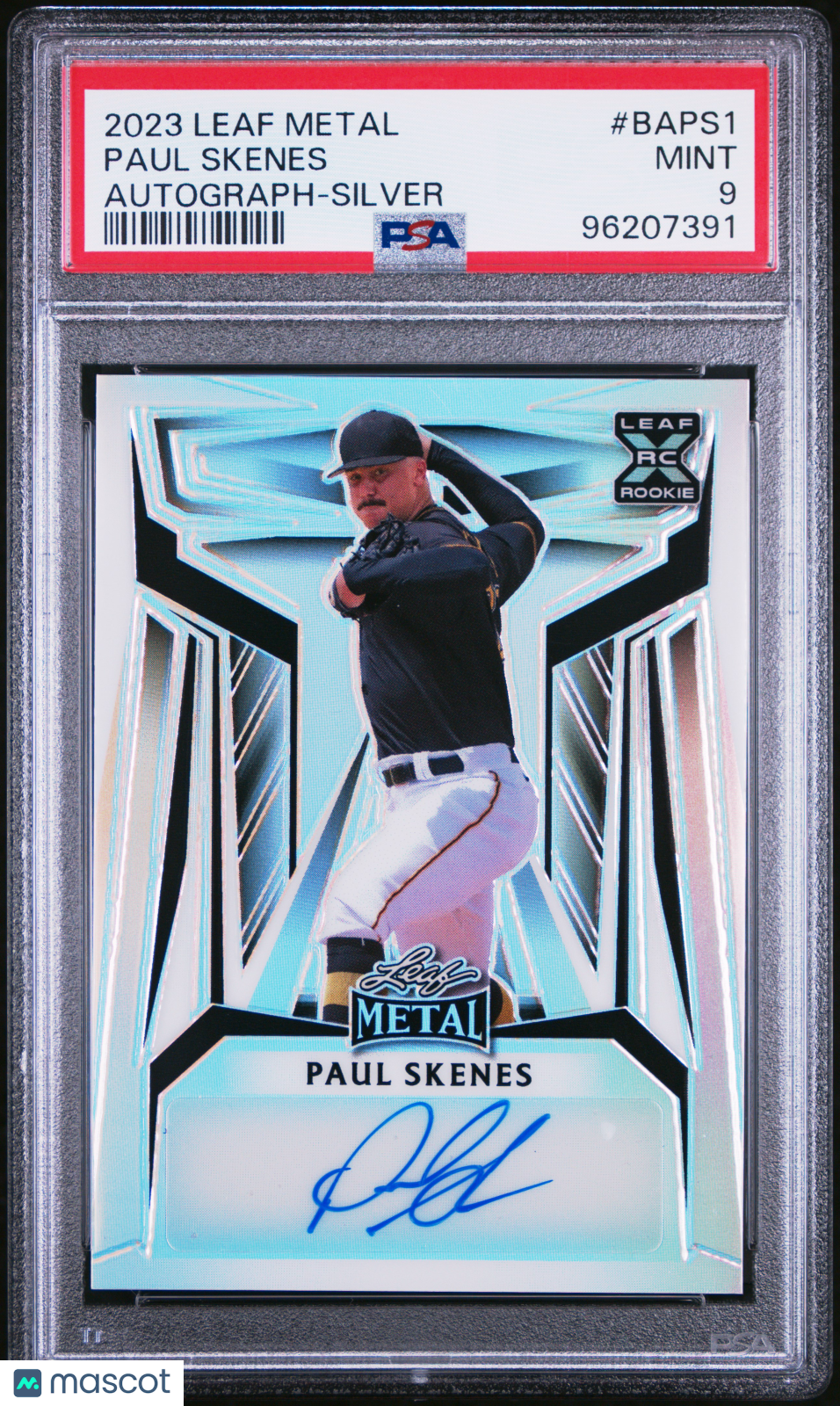 Paul Skenes 2023 Leaf Metal Autographs #BAPS1 Silver PSA 9
