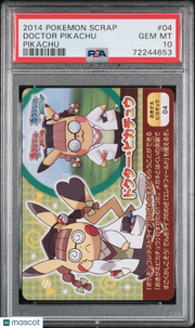 2014 Pokemon Scrap Pikachu PH. D Pikachu PSA 10 #04