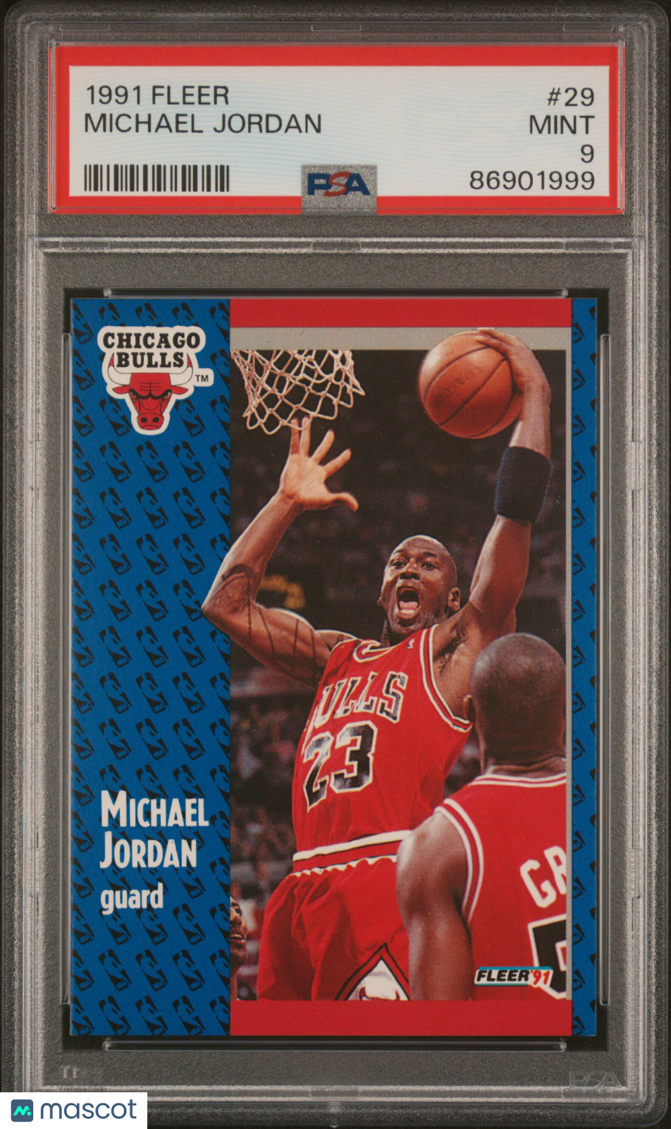 Michael Jordan 1991 Fleer #29 PSA 9