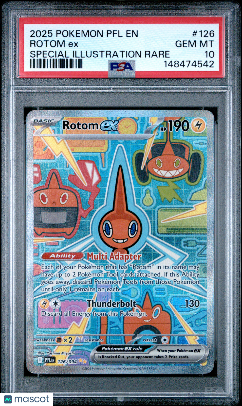 2025 Pokemon PFL EN-Phantasmal Flames Rotom EX PSA 10 #126